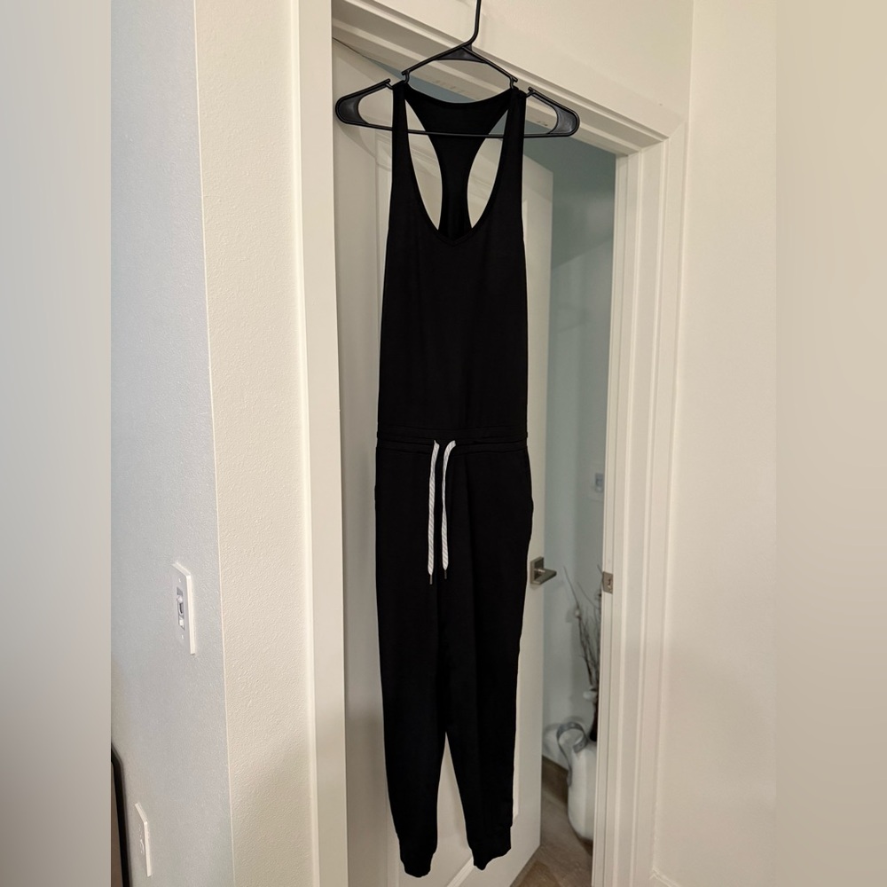 Vuori Black Jumpsuit with Drawstring